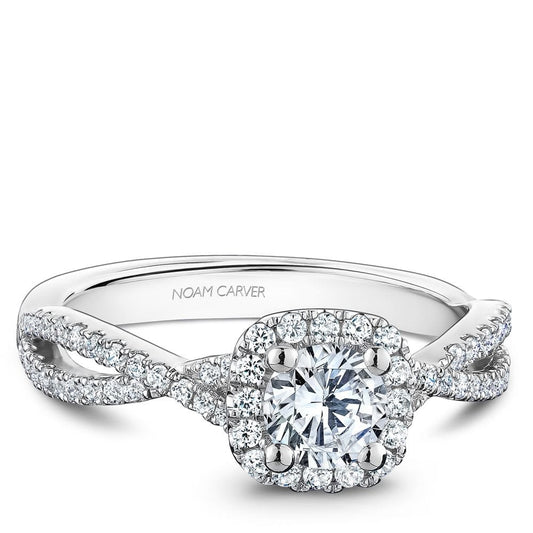 14K WG .50CT SI GH DIAMOND WITH .86TW SI GH DIAMONDS (NOAM CARVER STUDIO) WARRANTY #230458