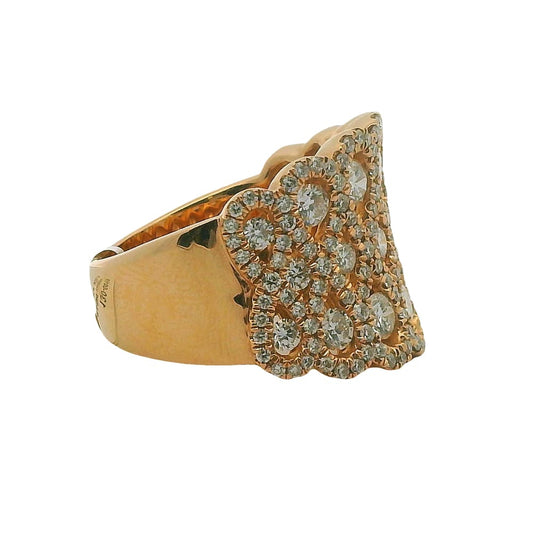 14K RG 2.23TW SI G DIAMOND FANCY RING