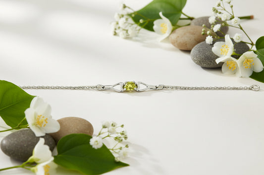 BFLY STERLING SILVER ASSORTED BIRTHSTONE CZ BRACELET