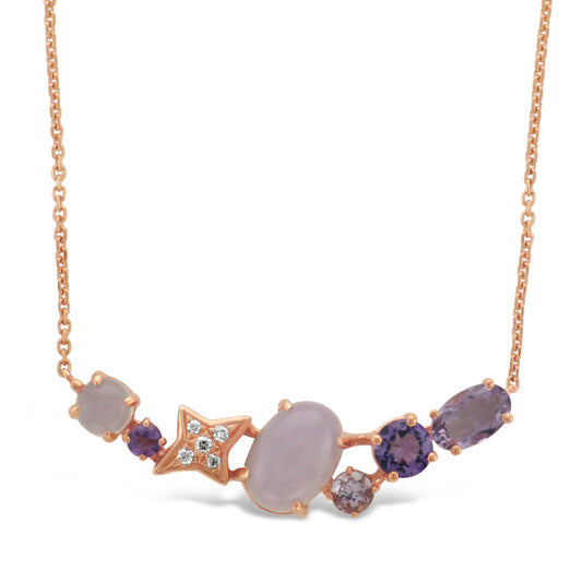Rose Gold & Gemstone Pendant