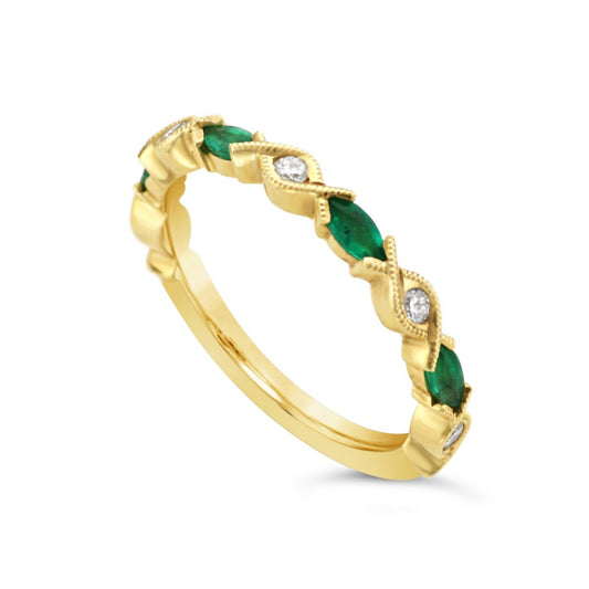 Emerald Stacking Ring