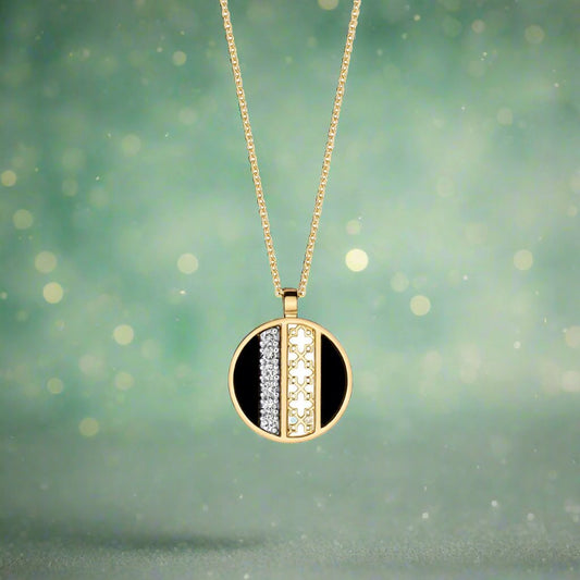 Diamond & Onyx Pendant
