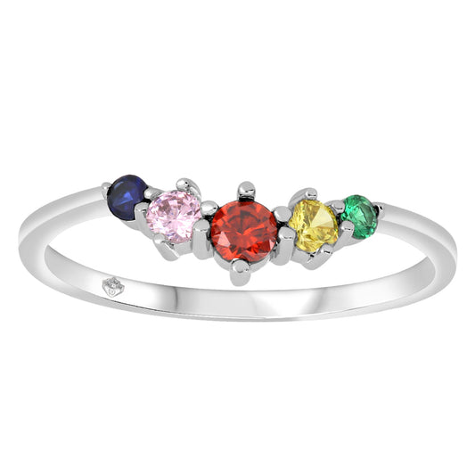 FamGlam Half Round Family Ring