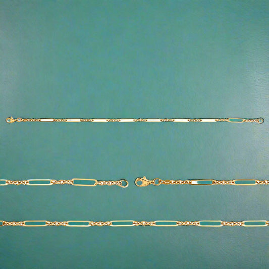 Link and Paperclip Bracelet