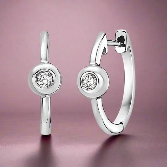 0.05ctw Diamond Huggies