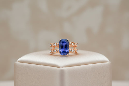 Tanzanite & Diamond Cocktail Ring