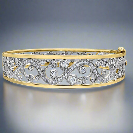 ENCHANTED GARDEN CANADIAN DIAMOND BANGLE