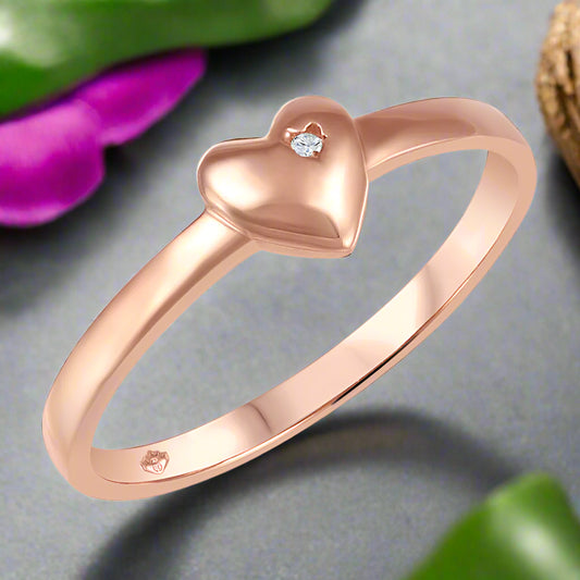 My Baby Rocks - Diamond Heart Ring