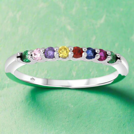 FamGlam Simple Birthstone Ring