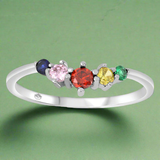 FamGlam Half Round Family Ring