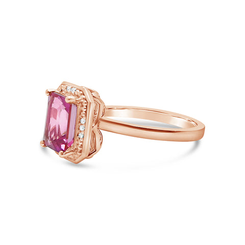 Pink Topaz Ring