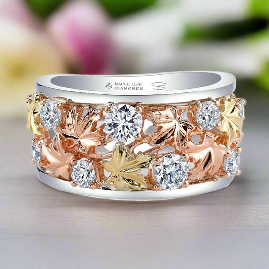Falling Leaves Canadian Diamond Ring