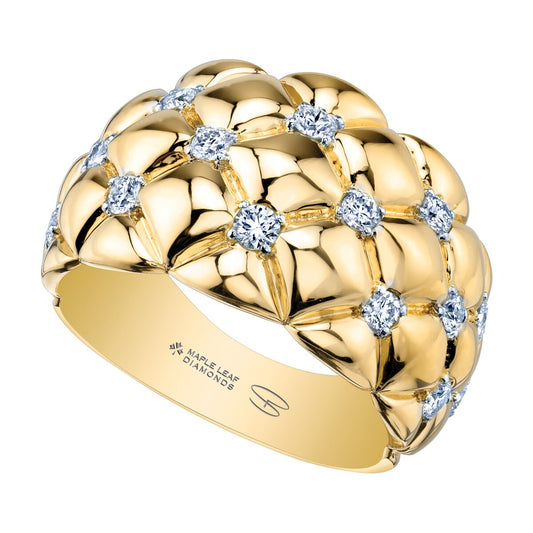 Quilted Canadian Diamond Ring