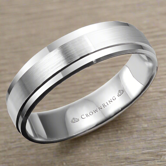 CrownRing Men's Wedding Band