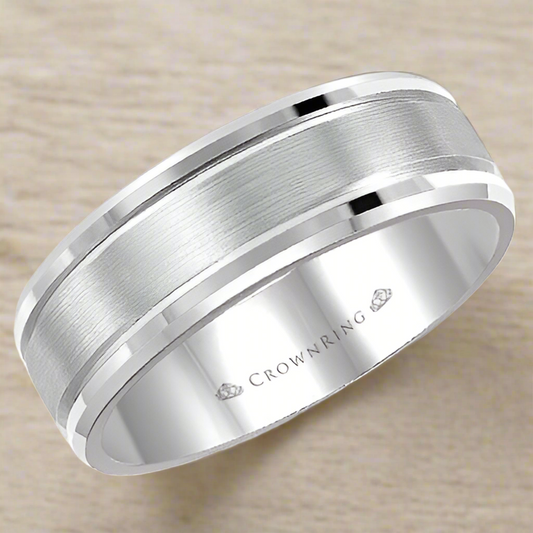 CrownRing Men's Wedding Band