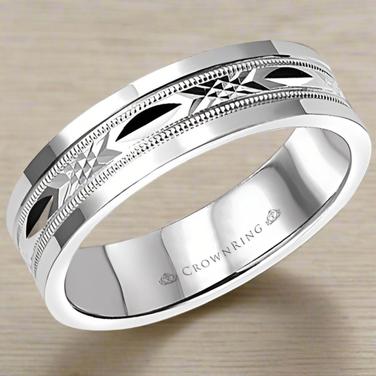 CrownRing Men's Wedding Band