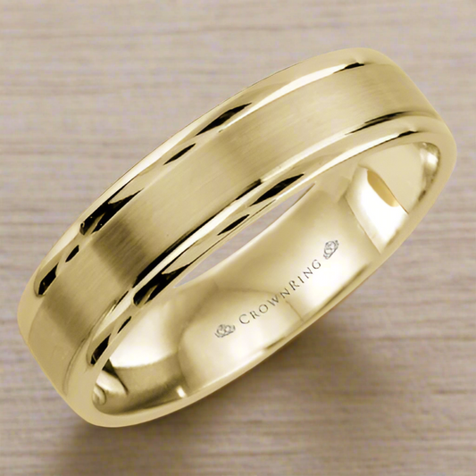 CrownRing Men's Wedding Band