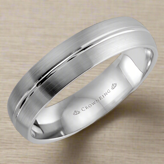 CrownRing Men's Wedding Band