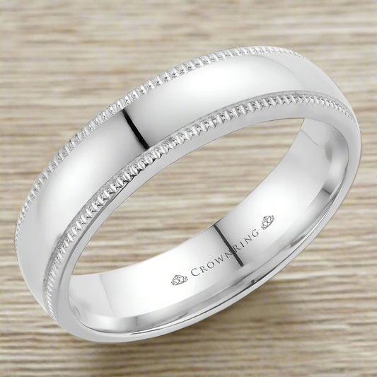 CrownRing Men's Wedding Band