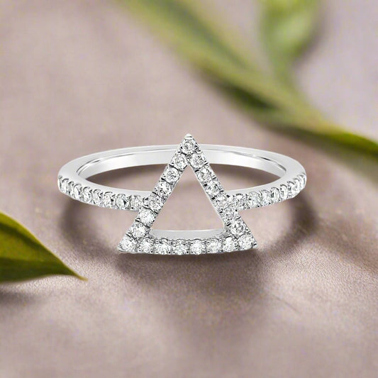 Diamond Triangular Promise Ring