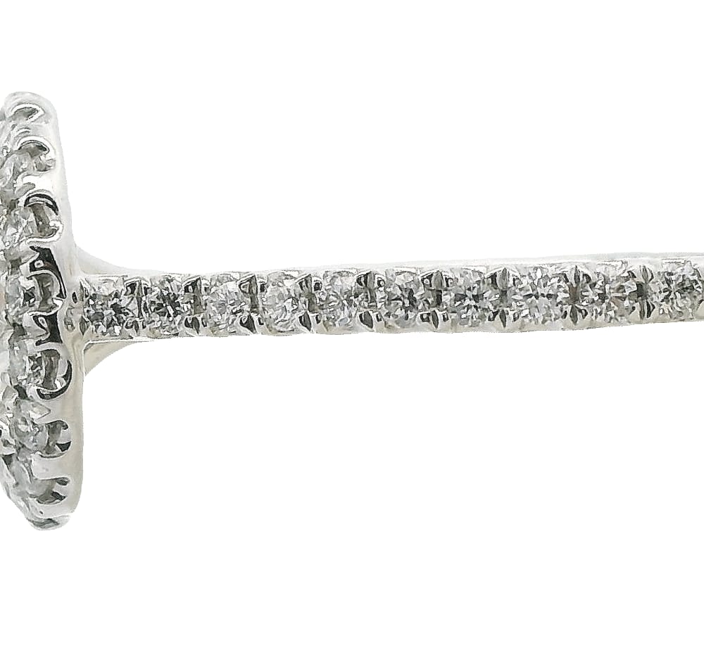 14K WG Ring Containing 1=2.09ct VVS2, E RB Lab Grown Diamond and accented with 39=0.39ctw Lab dia...