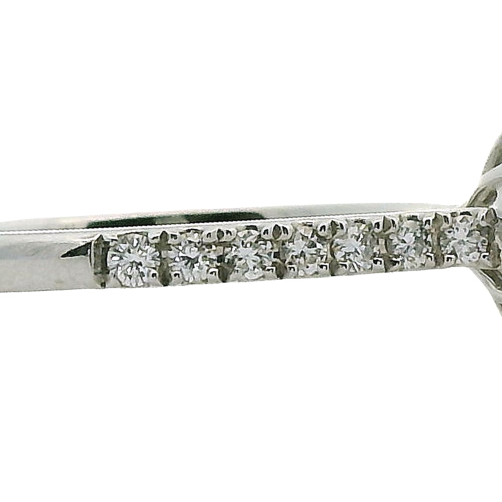 14K WG .33CT OVAL SI GH WITH .45TW SI GH SIDE DIAMONDS WARRANTY #308132