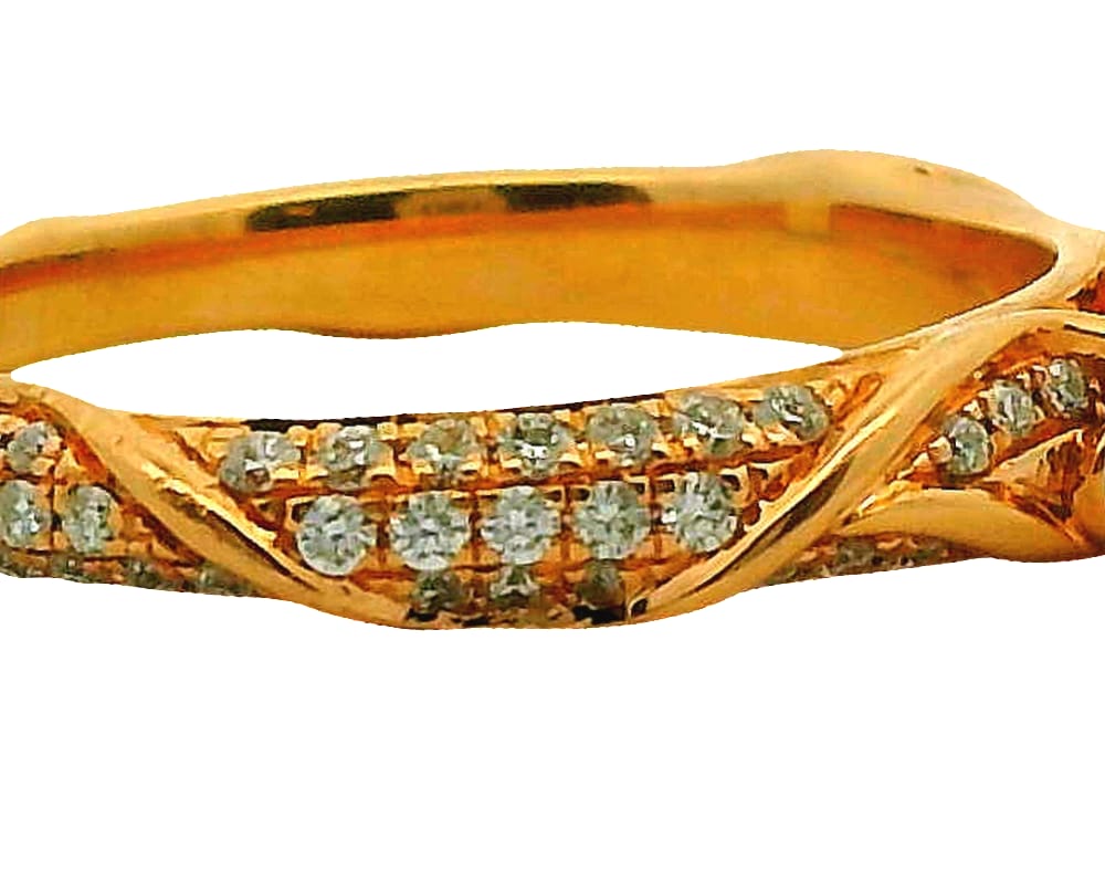 14K RG .50CT SI GH RB DIAMOND WITH .34TW SI GH DIAMOND RING BY NOAM CARVER WARRANTY # 308135