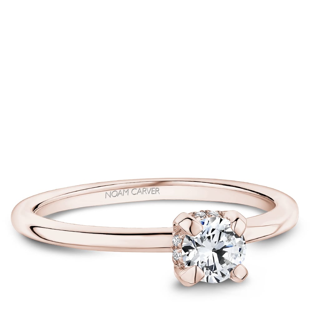 14K RG .50CT SI GH BR DIA WITH .03TW SI GH DIA'S RING BY NOAM CARVER WARRANTY #308135