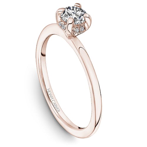 14K RG .50CT SI GH BR DIA WITH .03TW SI GH DIA'S RING BY NOAM CARVER WARRANTY #308135