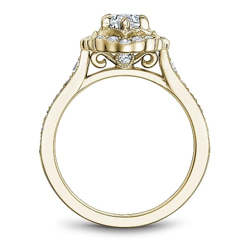 14K YG .33CT SI GH DIA WITH .43TW SI GH DIA'S (NOAM CARVER STUDIO) WARRANTY #466420