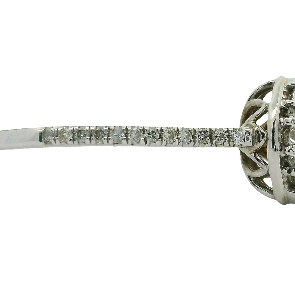 14K WG .32CTW CND CENTER DIAS .14CTW SIDE DIAS RING