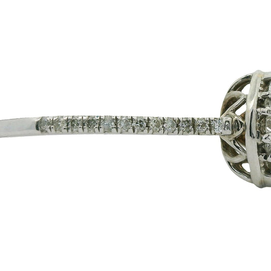 14K WG .32CTW CND CENTER DIAS .14CTW SIDE DIAS RING