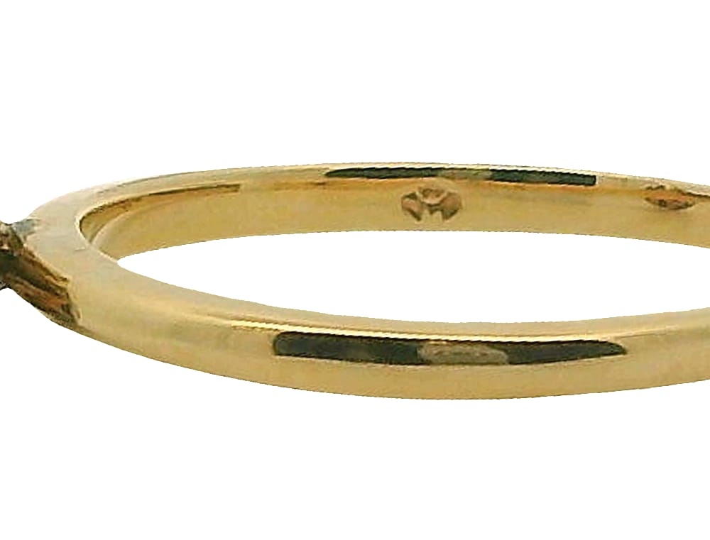 14K YG & WG HEAD .24CTW CND DIA I-1/GI RING