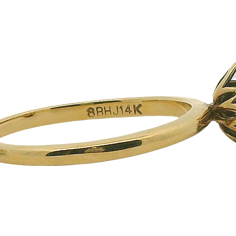 14K YG & WG HEAD .24CTW CND DIA I-1/GI RING