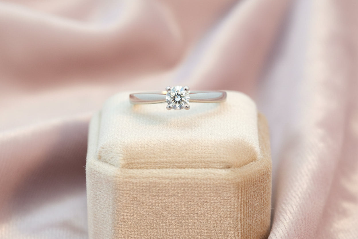 14K WG 0.25CT Canadian Diamond Solitaire Ring