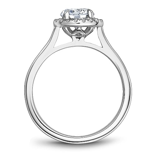 14K WG 20=0.11CTW DIAMOND NOAM CARVER SEMI MOUNT (MADE FOR 1.21CT LAB DIA - PCD09 )SIZE 6.5 WARRA...