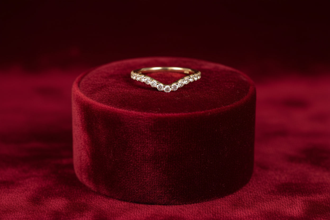 14K YG 17=0.425ctw VVS-VS, D-F Lab Grown Diamond Band