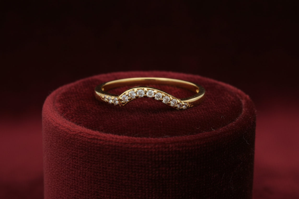 10K YG .08CTW DIA WEDDING BAND