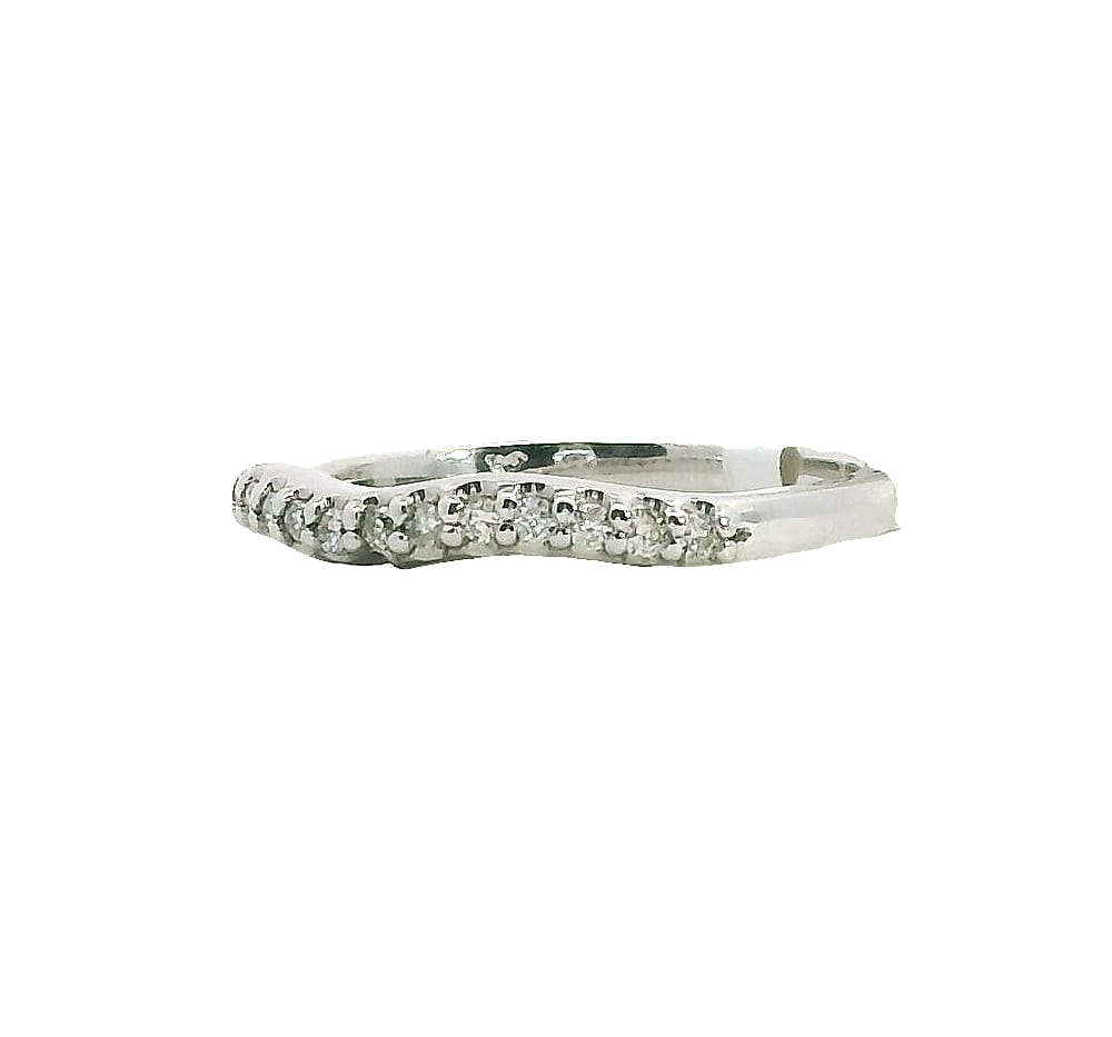 14K WG .15CTW DIA WEDDING BAND