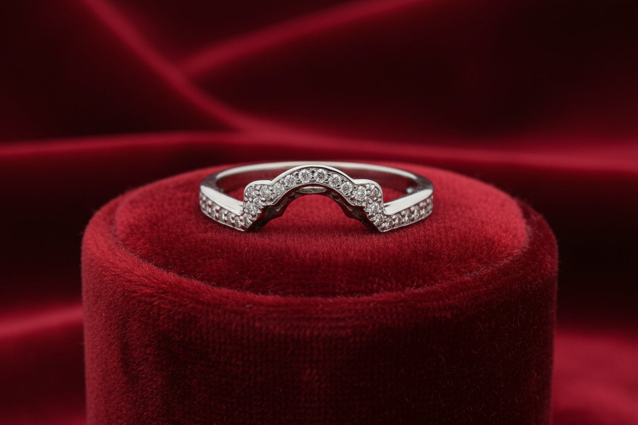 14K WG .18CTW DIA WEDDING BAND