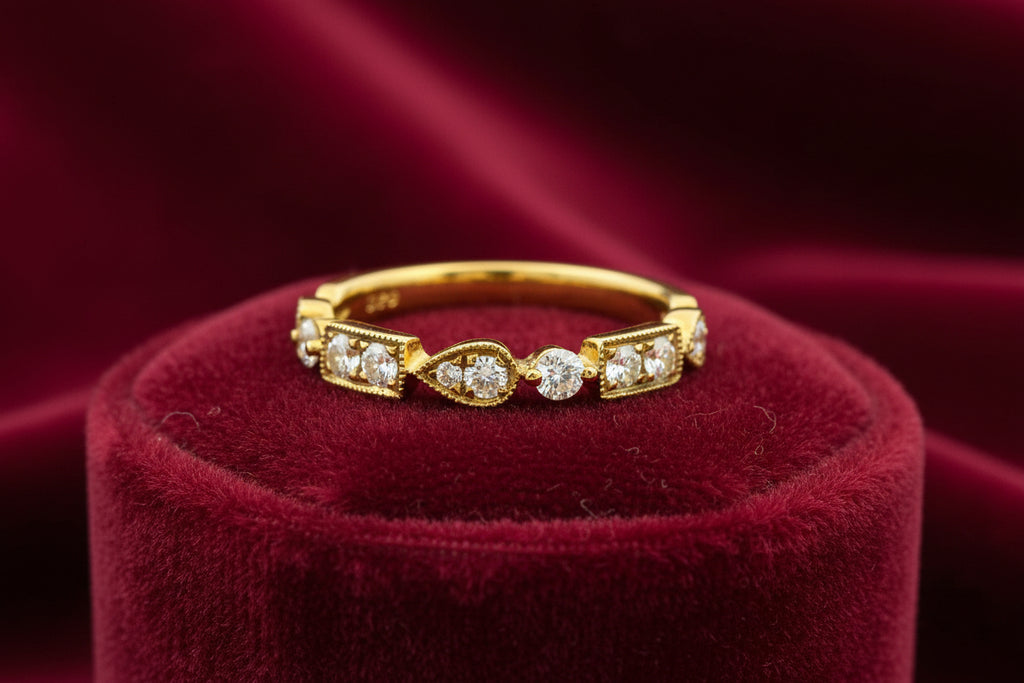 14K YG .34TW STACKABLE BAND