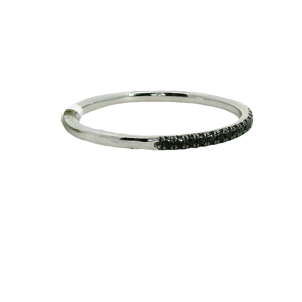 10K WG .10TW BLACK DIAMOND BAND