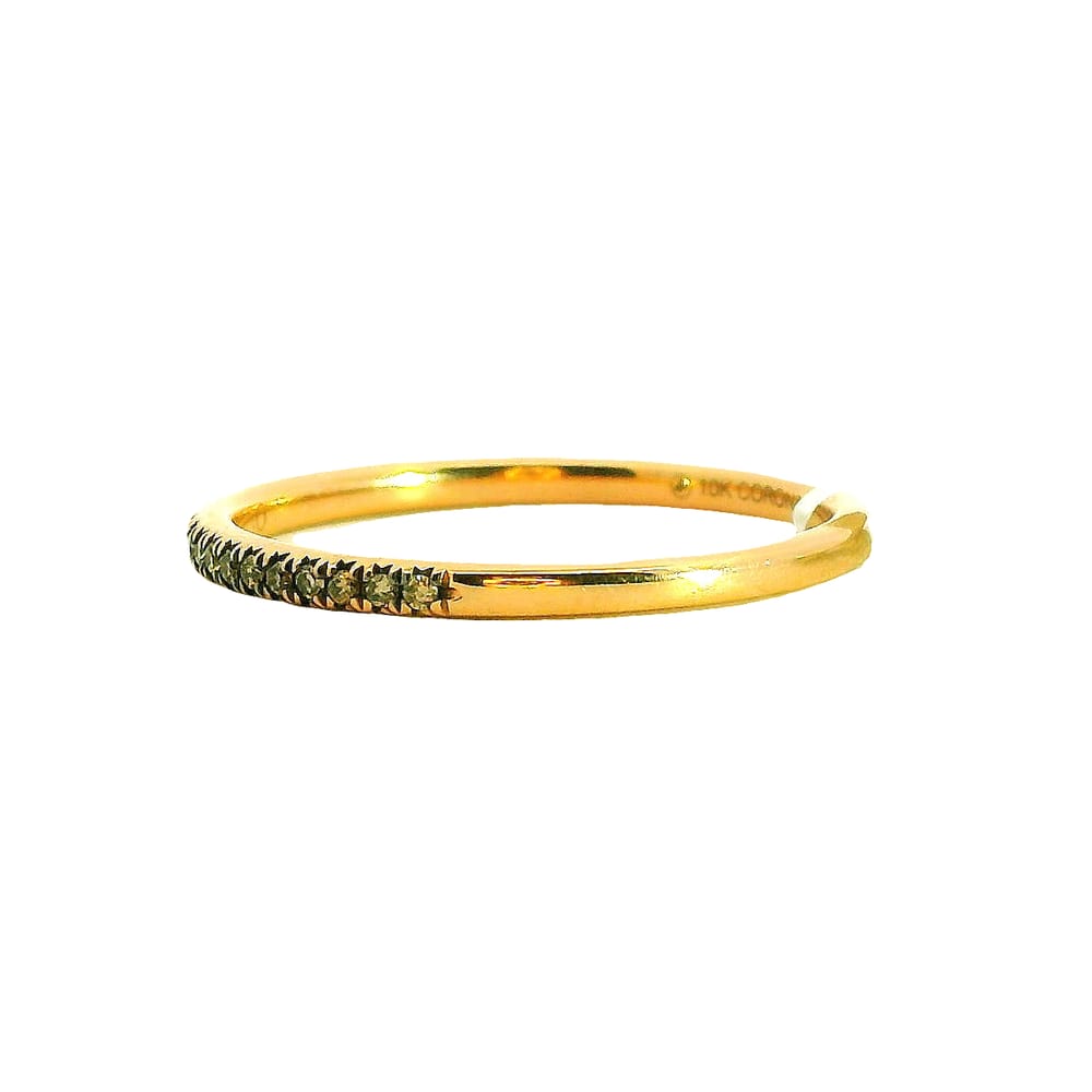 10K RG .10TW NAT BROWN DIAMOND BAND