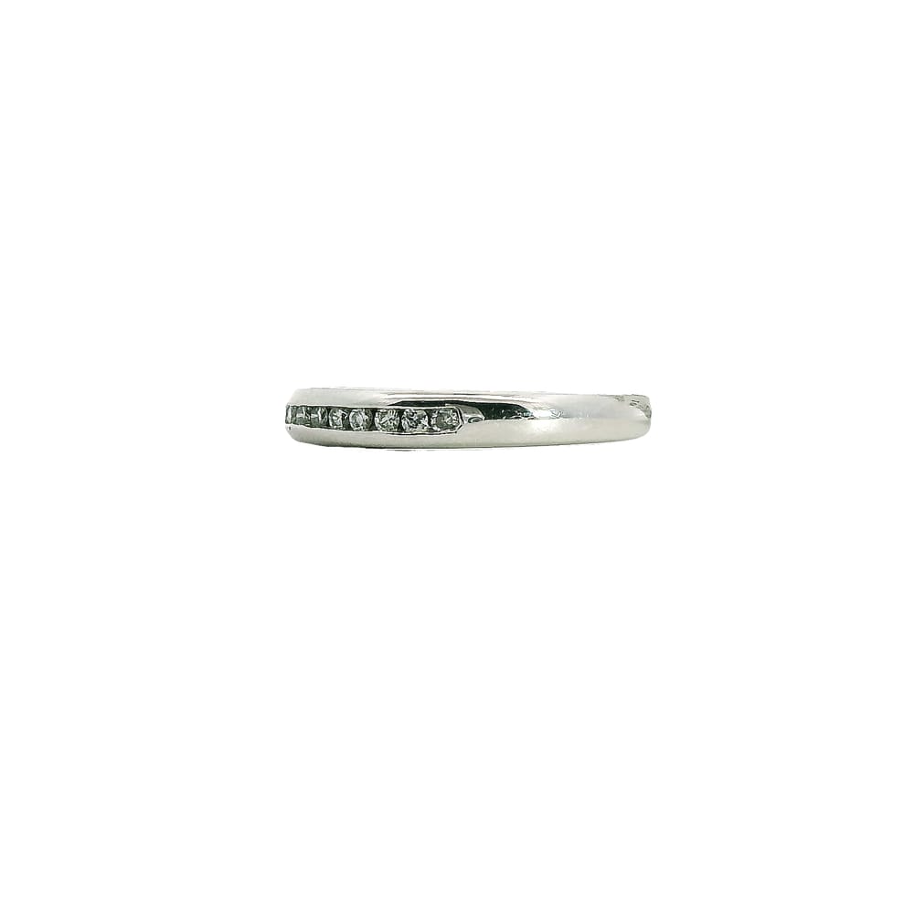 10K WHITE GOLD .10TW DIAMOND ANNIVERSARY BAND
