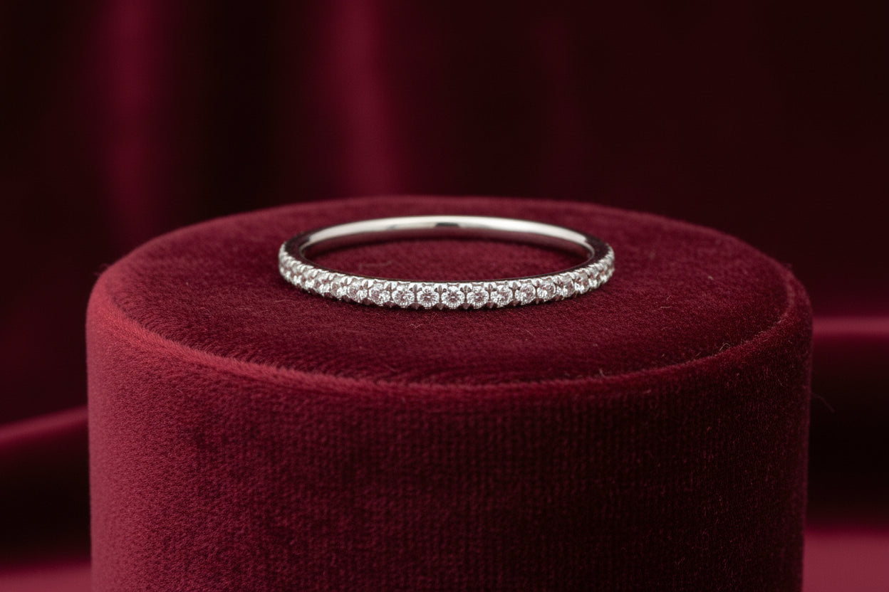 10K WHITE GOLD .15TW DIAMOND ANNIVERSARY BAND