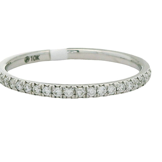 10K WHITE GOLD .15TW DIAMOND ANNIVERSARY BAND