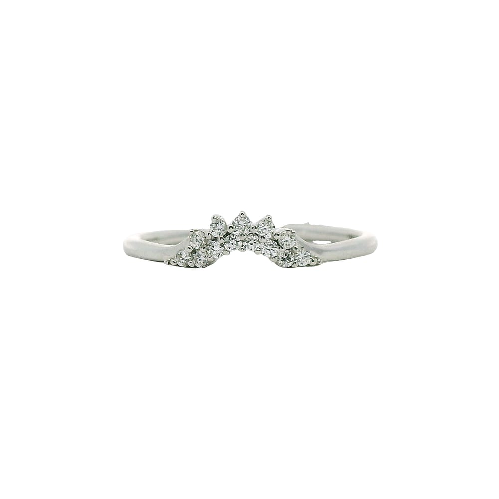 10K WG 0.104CTW DIAMOND BAND