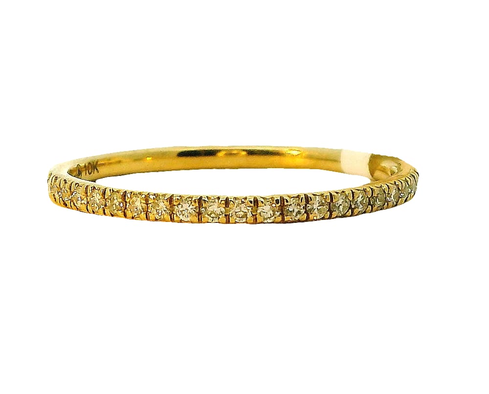 10K YG 0.15CTW DIAMOND BAND