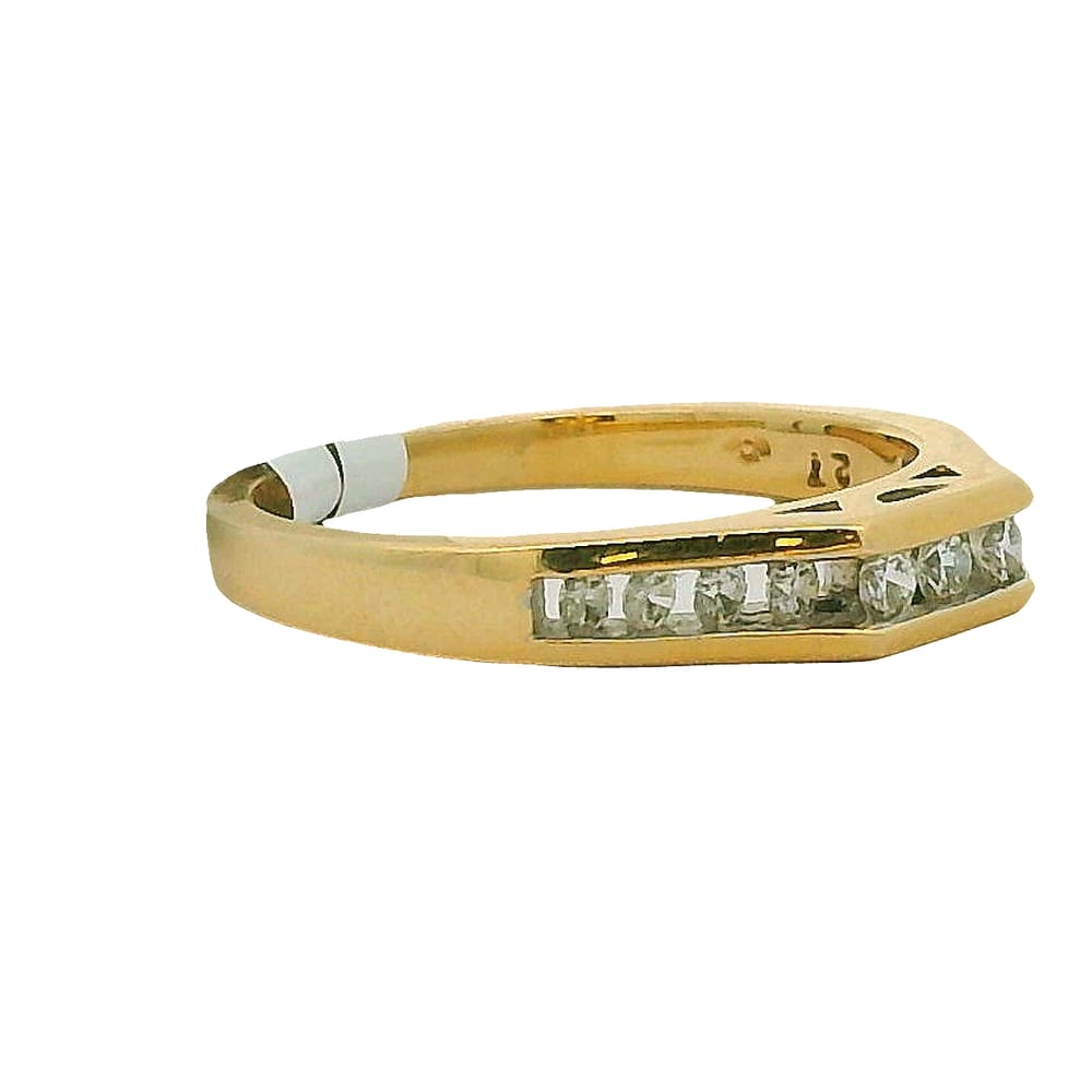 14K YG .27TW DIAMOND WEDDING