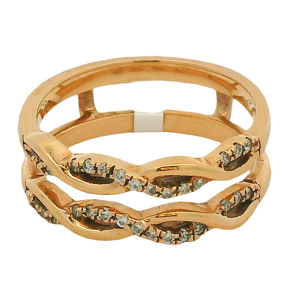 14K RG 0.15CTW DIA RING ENHANCER